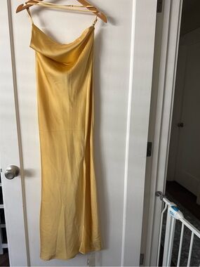 NWT Commense Satin Backless Sleeveless Long Dress